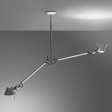 TOLOMEO DUE BRACCI - Swivel aluminium pendant lamp by Artemide - view 6