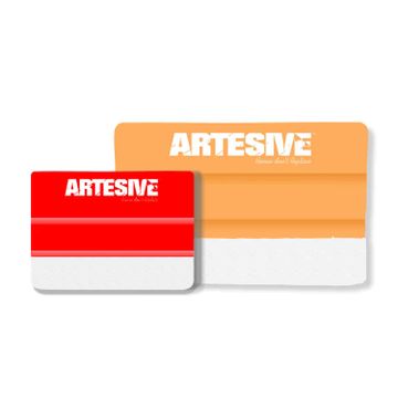 Artesive Mini Red - Multipurpose application squeegee with felt by Artesive - view 3