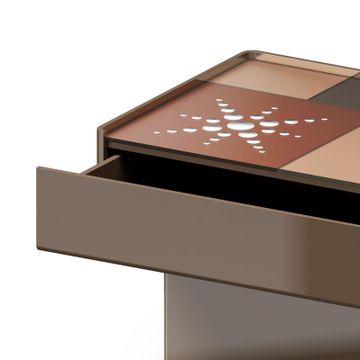 Coconut Cube Contemporary Nightstand by Arte Veneziana - view 6
