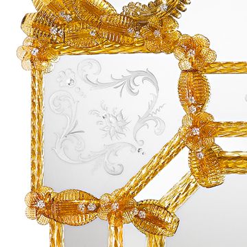 Venetian Style Frezzaria Mirror by Arte Veneziana - view 8