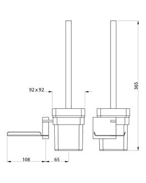 Duos Toilet Brush by Artize - view 5
