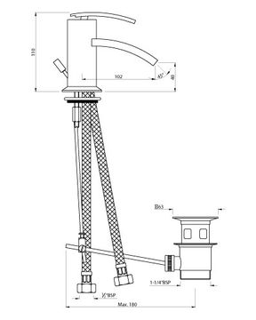 Single Lever 1-Hole Bidet Mixer by Artize - view 5