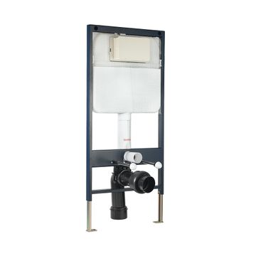 Flushing System Pneumatic Single Piece Slim Concealed Cistern with Floor Mounting Frame by Artize - view 3