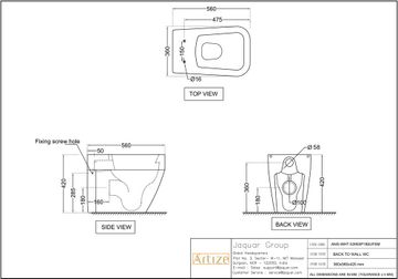 Angelo Rimless Back to Wall WC by Artize - view 5
