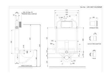 Flushing System Pneumatic Single Piece Slim Concealed Cistern by Artize - view 5