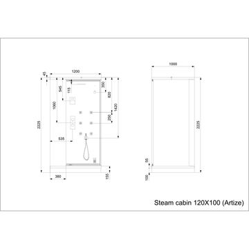 Steam Bath Cabin Quadro Steam Cabin by Artize - view 5