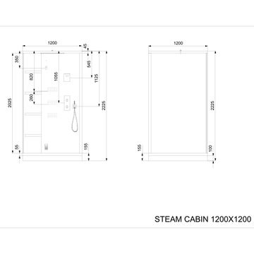 Steam Bath Cabin Quadro Steam Cabin by Artize - view 5