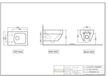 Linea Wall Hung WC by Artize - view 5