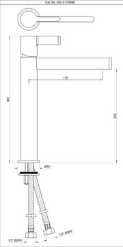 Aris Single Lever Tall Boy Basin Mixer by Artize - view 5