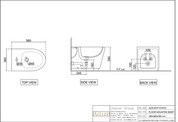 Aura Floor Mounted Bidet by Artize - view 5