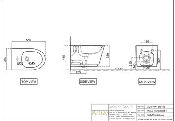 Aura Wall Hung Bidet by Artize - view 5
