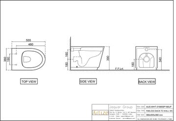 Aura Rimless Back To Wall WC by Artize - view 5