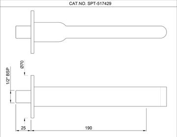 Aris Bath Tub Spout by Artize - view 5