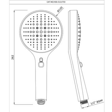 Serene Multi-hole Nozzle Hand Shower by Artize - view 5