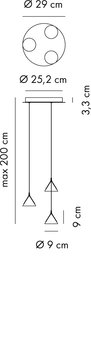 Jewel Multiple pendant by Axolight - view 3