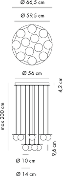 Kiss Multiple pendant by Axolight - view 6