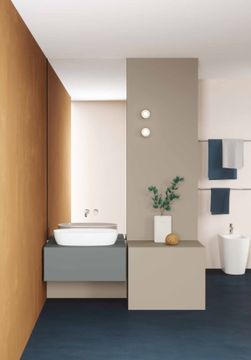 WC Sospeso Easy Clean Comoda cm 54: Vaso wc sospeso in ceramica by Azzurra Ceramica - view 2
