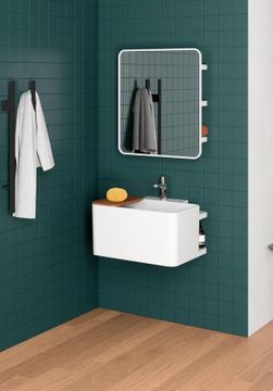Lavabo Senza Foro Anfibio: Lavabo sospeso in ceramica by Azzurra Ceramica - view 2
