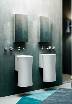 Lavabo Sospeso Monoforo Nativo: Lavabo sospeso in ceramica by Azzurra Ceramica - view 2