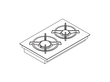 Classic gas cooktop CKG by BORA - view 2