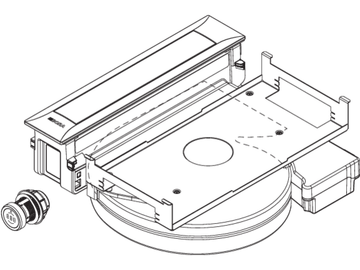 Pro cooktop extractor system with integrated fan PKAS3 by BORA - view 2