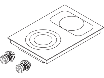 Pro HiLight cooktop 3-ring/roaster PKCB3 by BORA - view 2