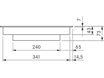 Pro HiLight cooktop 3-ring/roaster PKCB3 by BORA - view 3