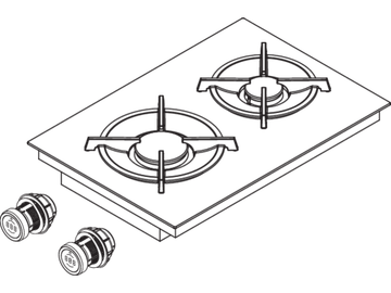Pro gas cooktop PKG3 by BORA - view 2