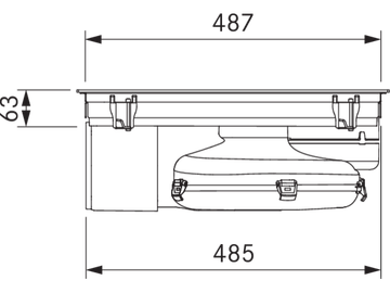 Pure induction cooktop with integrated cooktop extractor Recirculation PURU by BORA - view 4