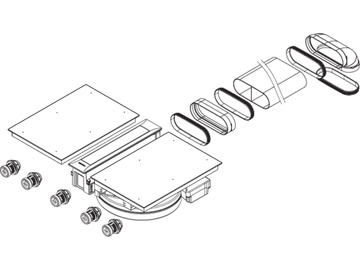Pro Set All Black (1x PKAS3AB, 2x PKFI3AB, 1x EFBV90, 1x EFS375, 1xEFV) PKAS3FIAB by BORA - view 2
