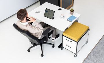 Mobile storage unit with seat cushion by Bosse - view 5