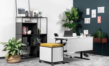 Mobile storage unit with seat cushion by Bosse - view 6