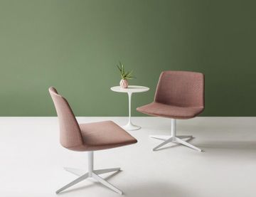KANVAS LOUNGE LS - Swivel fabric chair by GABER - view 3
