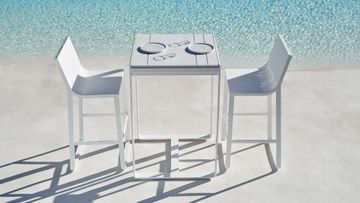 Flat High stool with high backrest by GANDIABLASCO - view 4