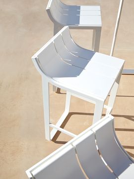 Flat High stool with backrest by GANDIABLASCO - view 3