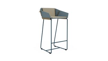 Textile Counter stool with backrest by GANDIABLASCO - view 5