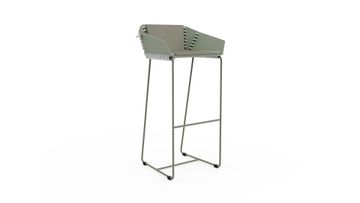 Textile High stool with backrest by GANDIABLASCO - view 6
