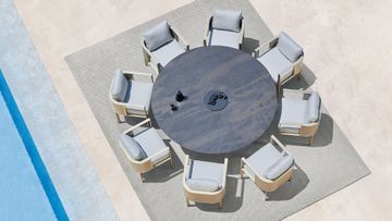 Solanas Dining table Ø180 by GANDIABLASCO - view 2