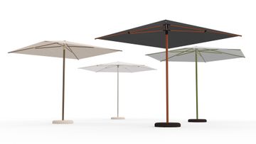 Brisa square folding parasol by GANDIABLASCO - view 4