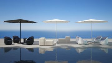 Brisa square folding parasol by GANDIABLASCO - view 2