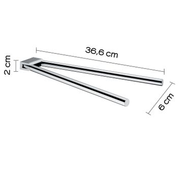 Canarie jointed towel holder by GEDY - view 2