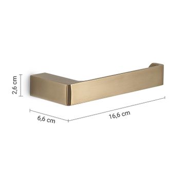 Pirenei toilet paper holder matt gold (pvd plated) by GEDY - view 2