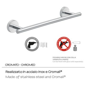 Eros towel holder 35 cm by GEDY - view 5