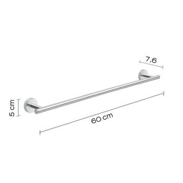 Eros towel holder 60 cm by GEDY - view 2