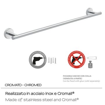 Eros towel holder 60 cm by GEDY - view 5