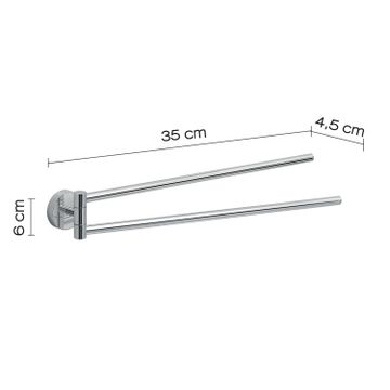 Eros jointed towel holder by GEDY - view 2