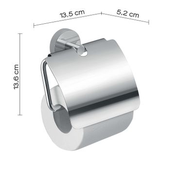 Eros toilet paper holder with cover by GEDY - view 2