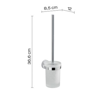 Eros wall toilet brush holder by GEDY - view 2