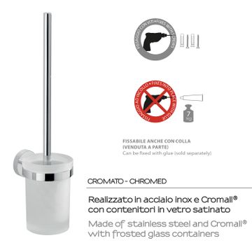 Eros wall toilet brush holder by GEDY - view 4