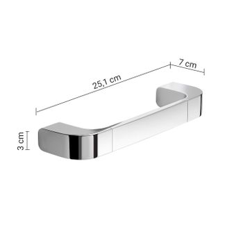 Outline towel holder 25 cm by GEDY - view 2